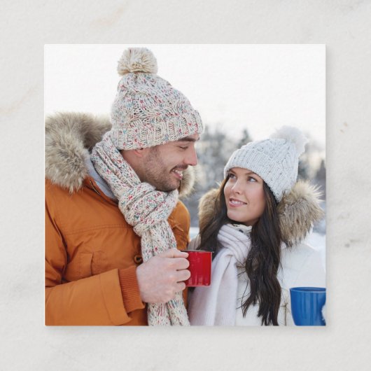 Minimal und Chic | Schwarz-Weiß-QR-Code Hochfahren Begleitkarte (Rückseite)