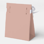 Minimal und Chic | Terracotta und White Wedding Geschenkschachtel (Rückseite)