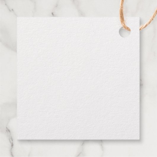 Minimal und Chic | Vielen Dank für Ihr HochzeitGol Geschenkanhänger (Rückseite)