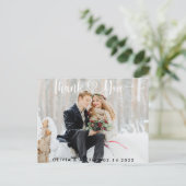 Minimal und Chic Vielen Dank Postkarte (Stehend Vorderseite)