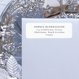 Minimal und Chic | Weiß und Navy Blau