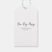 Minimal und elegant | Hochzeit Geschenkanhänger (Rückseite)