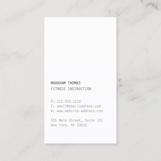 Minimal und modern Designer Scribble Orange Visitenkarte (Rückseite)