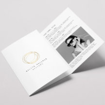 Minimal und modern Gold Designer Scribble Broschür