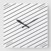 Minimal und modern quadratische wanduhr (Vorderseite)