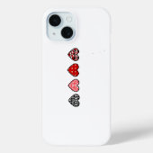 minimal valentine hearts / “cute love pattern” Case-Mate iPhone hülle (Rückseite)