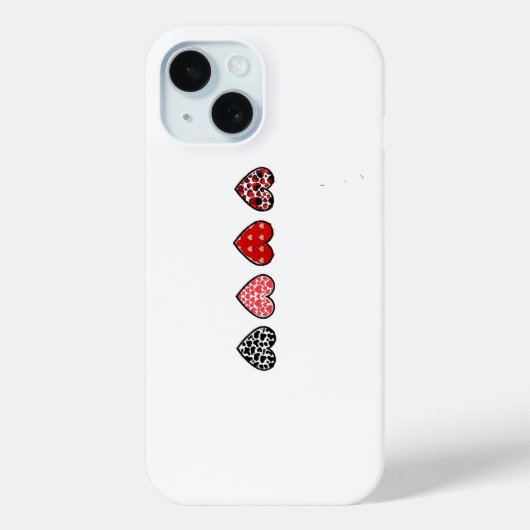 minimal valentine hearts / “cute love pattern” Case-Mate iPhone hülle (Rückseite)