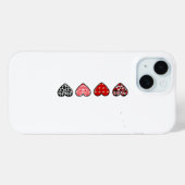 minimal valentine hearts / “cute love pattern” Case-Mate iPhone hülle (Rückseite (Horizontal))