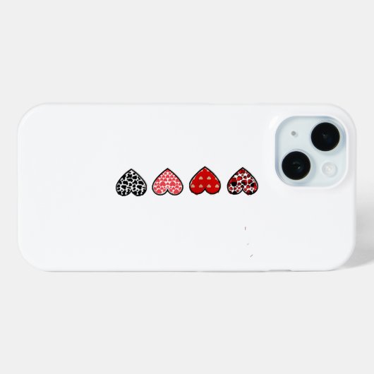 minimal valentine hearts / “cute love pattern” Case-Mate iPhone hülle (Rückseite (Horizontal))