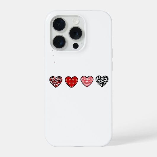 minimal valentine hearts / “cute love pattern” iPhone hülle (Rückseite)