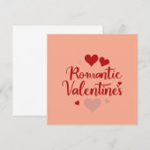 Minimal Valentine’s Day Love Typography Design | R Einladung (Vorne/Hinten)