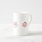Minimal Valentine’s Day Love Typography Design | R Porzellantasse (Vorderseite Rechts)
