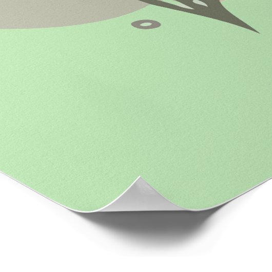 Minimal vase, feathers and floral boho art- poster (Ecke)