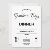 Minimal Vatertag Einladung (Vorderseite)