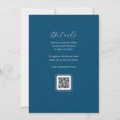 Minimal Verlassen chinesische Hochzeitseinladung Einladung (Rückseite)