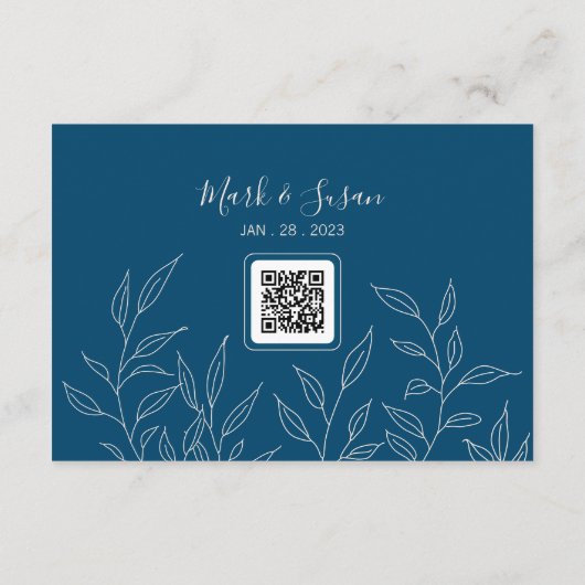 Minimal Verlassen chinesischer Hochzeitssender RSV (Rückseite)