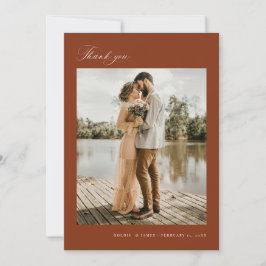 Minimal Vielen Dank für Ihre Hochzeitskarte für Fo Einladung