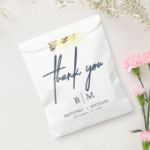 Minimal Vielen Dank Hochzeit Dusty Navy Blue Geschenktütchen (Versiegelt)