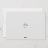 Minimal Vintag Ein Foto Personalisiert Weihnachten (Rückseite)