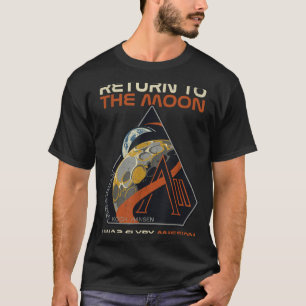 Minimal Vintage Artemis Ii Rückkehr Mond T-Shirt