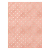 Minimal Vintage Bunny Eggs Pastel Peach Oaster Tischdecke (Vorderseite)