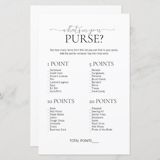 Minimal, was in deinem Brautparty steckt (Vorne/Hinten)