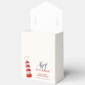 Minimal Wasserfarbe Nautical Lighthouse Kinderdusc Geschenkschachtel (Offen)