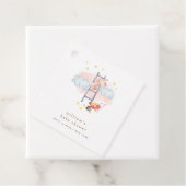 Minimal Watercolor Boho Bunny Stars Babydusche Geschenkanhänger (Beispiel)