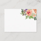 Minimal Watercolor Orange Morgengrauen Begleitkarte (Rückseite)