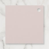MINIMAL WEBBUSH PINK TYPOGRAPHY WEDD GESCHENKANHÄNGER (Rückseite)