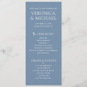 Minimal Wedding Ceremony Program Template  Einladung (Vorderseite)