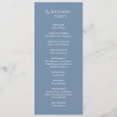 Minimal Wedding Ceremony Program Template  Einladung (Rückseite)