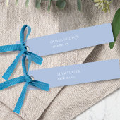 Minimal Wedding Dusty Blue & White Place Name Mitteilungskarte
