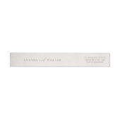 Minimal Wedding Return Address Labels & Belly Band (Person)