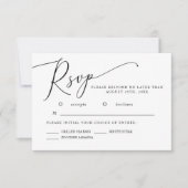 Minimal Wedding RSVP Card Karte (Vorderseite)