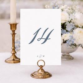 Minimal Wedding Table Numbers 1–29  Dankeskarte