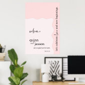Minimal Wedding Welcome Sign Poster (Heimbüro)