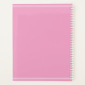 Minimal weich, rosa und weiß planer (Rückseite)