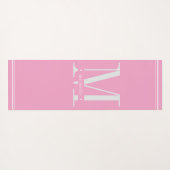 Minimal weich, rosa und weiß yogamatte (Rückseite (Horizontal))