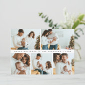 Minimal Weihnachten Moderne Familienfotografie (Stehend Vorderseite)