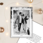 Minimal Weihnachten Schwarz-weiß Einfaches Foto Mo