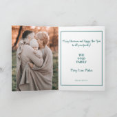 Minimal Weihnachtsbaum Star Foto Frohe Weihnachten (Innenseite)