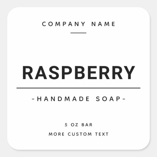 Minimal weißes oder benutzerdefiniertes Farbquadra Quadratischer Aufkleber (Vorderseite)