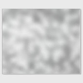 Minimal weißes Perlgraues Silberglas Geschenkpapier (Flach)