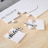 Minimal werden Sie meine Bridesmaid zwei Foto sein Puzzle (Seite)