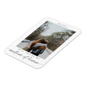 Minimal Werden Sie meine Matron der Ehre Foto Chic Magnet (Linke Seite)