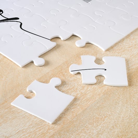 Minimal Werden Sie meine Matron der Ehre Foto Chic Puzzle (Seite)