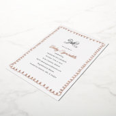 Minimal Whimsical Baby Sprinkle Dusche Rose Gold Folieneinladung (Gedreht)