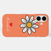 Minimal Whimsical Daisy handGezeichnet floral Case-Mate iPhone Hülle (Rückseite (Horizontal))