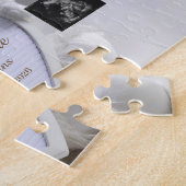 Minimal White Bear Pregnancy announcement Puzzle (Seite)